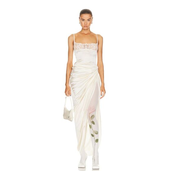 JACQUEMUS Les Collants Rosa in Rose White - Picture 1 of 8